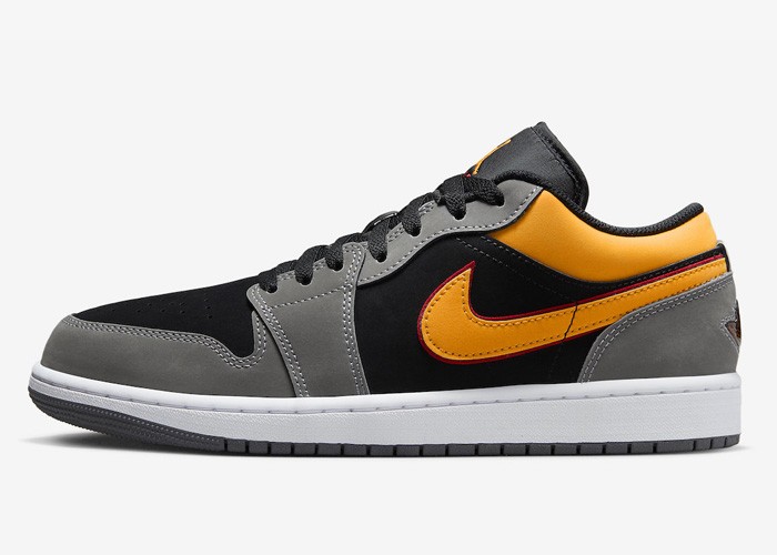 Air Jordan 1 Low Black Vivid Orange - FN7308-008