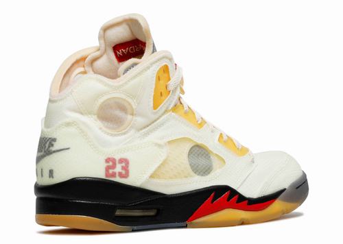 Off-White X Air Jordan 5 Retro Sail